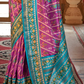 Designer Soft Silk Saree with Patola Prints