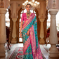 Designer Soft Silk Saree with Patola Prints