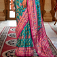 Designer Soft Silk Saree with Patola Prints