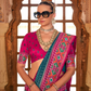 Designer Soft Silk Saree with Patola Prints