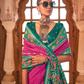 Designer Soft Silk Saree with Patola Prints