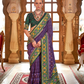Designer Soft Silk Saree with Patola Prints