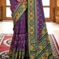 Designer Soft Silk Saree with Patola Prints