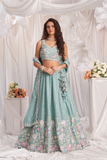 LAVANTE_FASHION_Pure_Chiffon_Sequins_and_thread_embroidery_Semi-Stitched_Lehenga_choli_Dupatta_17 - LaVante Fashion