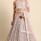 Elegant Georgette Sequin Lehenga with Zarkan Work