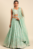LAVANTE_FASHION_Pure_Georgette_Sequins_with_heavy_Zarkan_embroidery_Semi-Stitched_Lehenga_choli_Dupatta_2 - LaVante Fashion