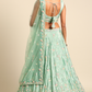 Elegant Georgette Sequin Lehenga with Zarkan Work