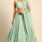 Elegant Georgette Sequin Lehenga with Zarkan Work