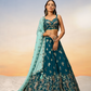 Pure Georgette With Heavy Sequins Embroidery Lehenga Choli Dupatta