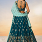Pure Georgette With Heavy Sequins Embroidery Lehenga Choli Dupatta