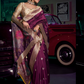 Pure Silk Saree with 3D Weaved Pallu and Heavy - LaVante Fashion