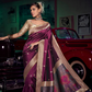 Pure Silk Saree with 3D Weaved Pallu and Heavy - LaVante Fashion