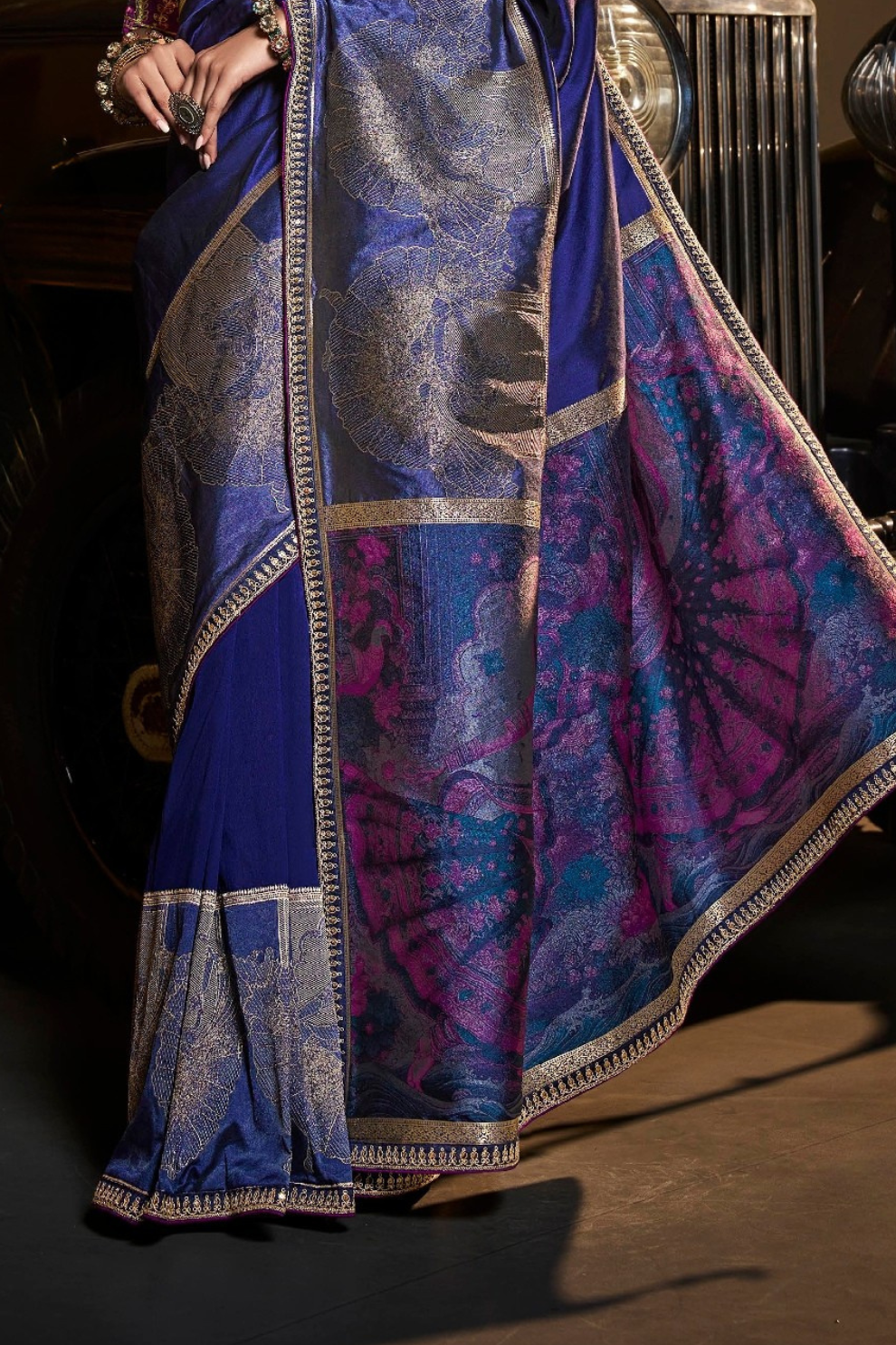 Pure Silk Saree with Beautifully Weaved Pallu and Border - LaVante Fashion