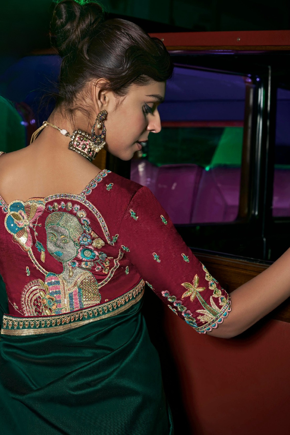 Pure Silk Saree with Beautifully Weaved Pallu and Border - LaVante Fashion