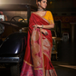 Pure Silk Saree with Beautifully Weaved Pallu and Border - LaVante Fashion