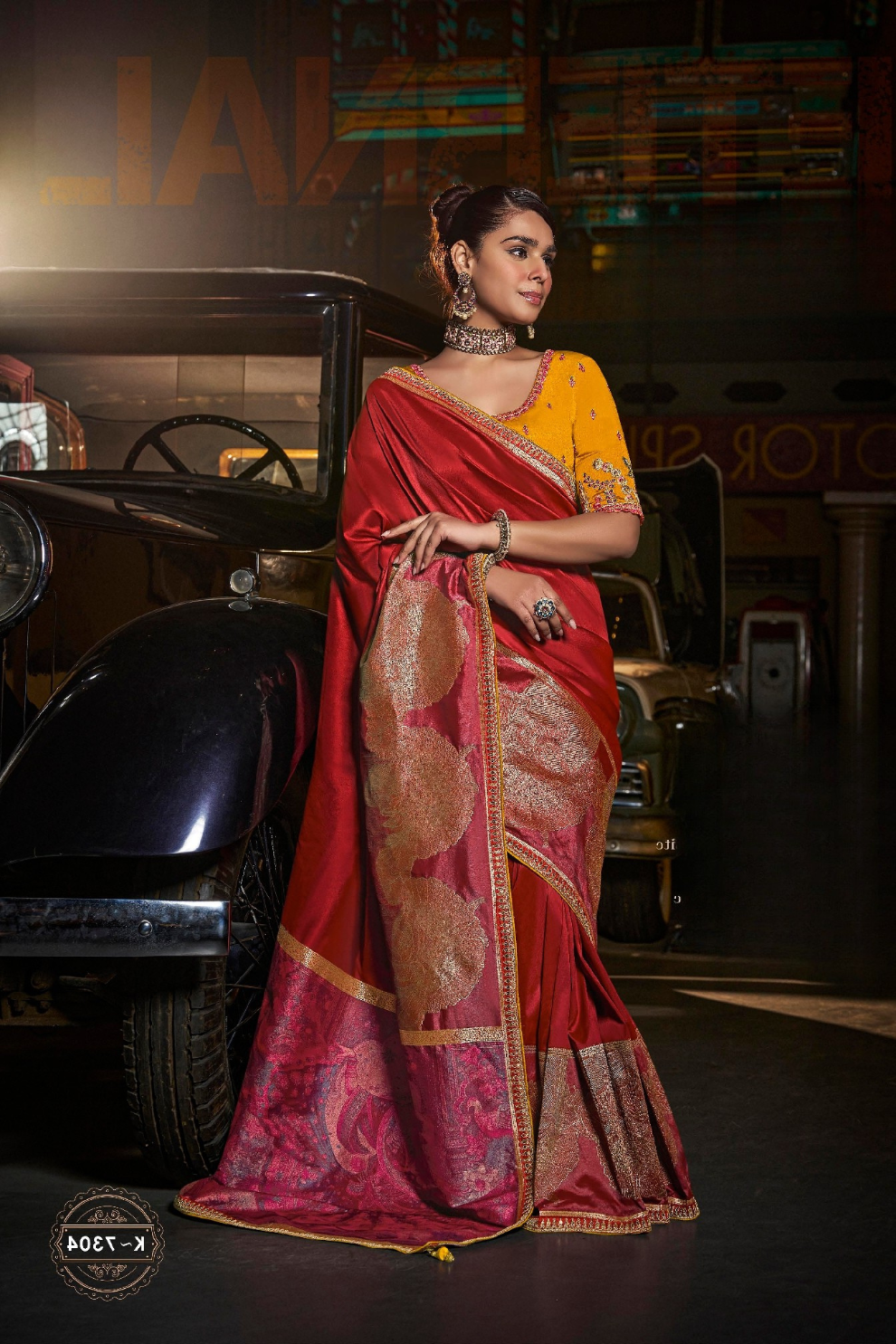 Pure Silk Saree with Beautifully Weaved Pallu and Border - LaVante Fashion