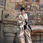 Rangkaat Handloom Katan Silk Saree with Multicolor Weaving