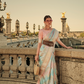 Banarasi Woven Satin Silk Blend Saree with Tassel Accents