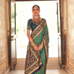 Printed Banarasi Silk Saree with Ultra Smooth Gloster Touch