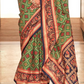 Printed Banarasi Silk Saree with Ultra Smooth Gloster Touch