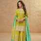 Regal Embroidered Sharara Ensemble with Statement Dupatta