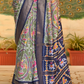 Classic Patola Printed Saree Enhanced with Contrast Zari Border