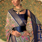 Classic Patola Printed Saree Enhanced with Contrast Zari Border