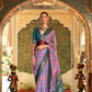 Classic Patola Printed Saree Enhanced with Contrast Zari Border