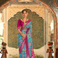 Classic Patola Printed Saree Enhanced with Contrast Zari Border