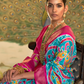 Classic Patola Printed Saree Enhanced with Contrast Zari Border