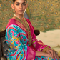 Classic Patola Printed Saree Enhanced with Contrast Zari Border