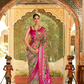 Classic Patola Printed Saree Enhanced with Contrast Zari Border