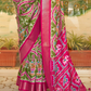 Classic Patola Printed Saree Enhanced with Contrast Zari Border