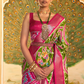 Classic Patola Printed Saree Enhanced with Contrast Zari Border