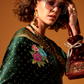 Elegant Floral Satin Silk Saree with Handloom Weaving Finish
