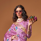 Elegant Floral Satin Silk Saree with Handloom Weaving Finish