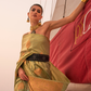 Satin Dual Tone Silk Saree with Elegant Sheen Finish