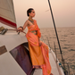 Satin Dual Tone Silk Saree with Elegant Sheen Finish