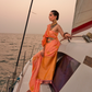 Satin Dual Tone Silk Saree with Elegant Sheen Finish