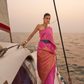 Satin Dual Tone Silk Saree with Elegant Sheen Finish