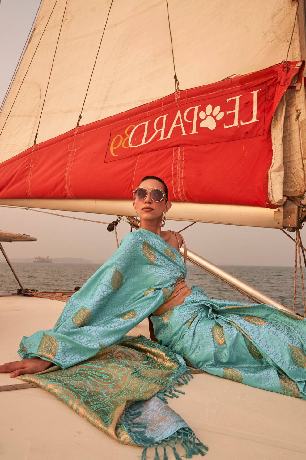 Satin Dual Tone Silk Saree with Elegant Sheen Finish
