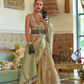 Woven Satin Tissue Silk Saree with Lustrous Texture and Graceful Drape