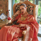 Woven Satin Tissue Silk Saree with Lustrous Texture and Graceful Drape