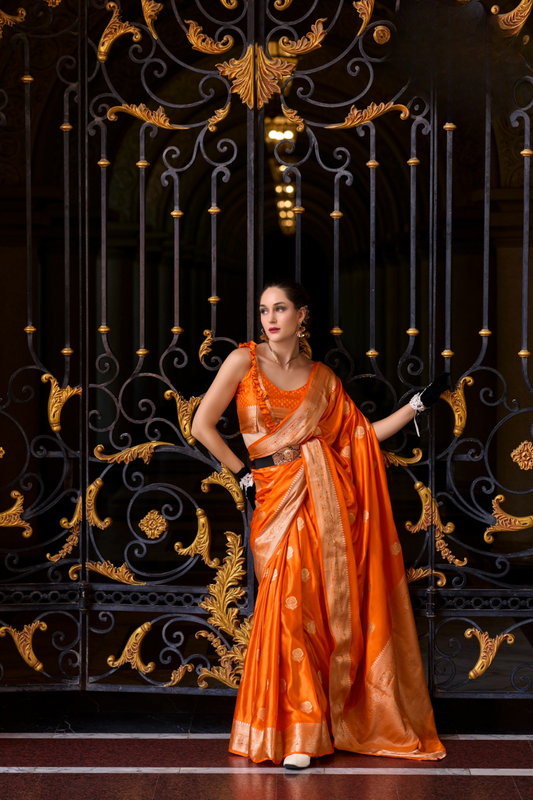 Sattin Mungha Silk – Smooth Luxury with a Traditional Soul
