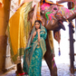 Designer Kanjivaram Saree with Sequin Woven Detailing