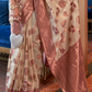 Shimmer Organza Silk Saree with Elegant Copper Zari Weaving