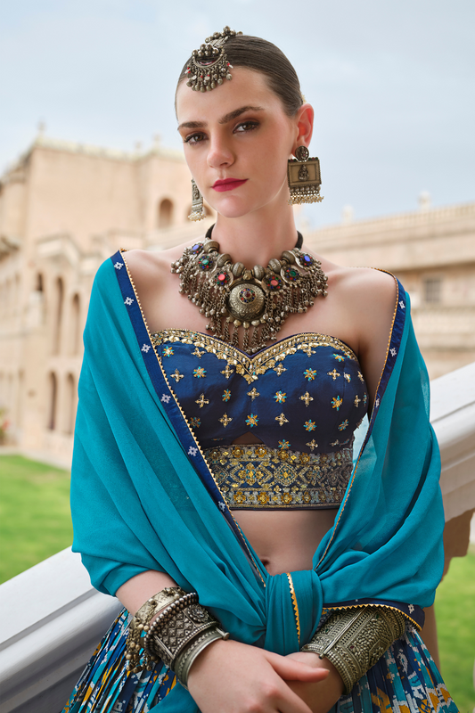 LAVANTE_FASHION_SHIVANGI_SILK_FOIL_PRINT_LEHENGA_CHOLI_12 - LaVante Fashion
