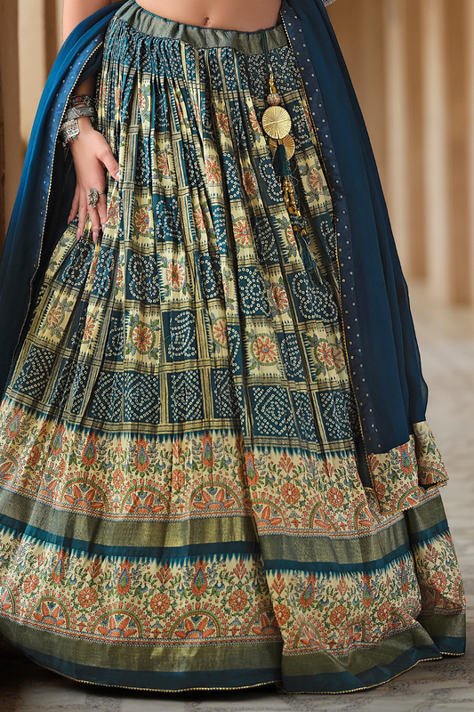 LAVANTE_FASHION_SHIVANGI_SILK_FOIL_PRINT_LEHENGA_CHOLI_3 - LaVante Fashion