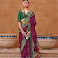 Elegant Zari Patola Saree with Polka Dot Woven Design