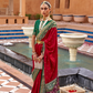 Elegant Zari Patola Saree with Polka Dot Woven Design